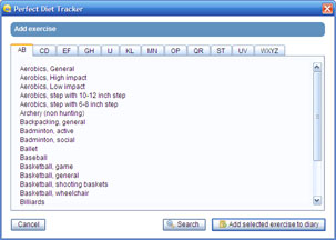 Add exercise from the database