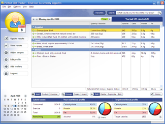 Perfect Diet Tracker for Linux 3.8.3 full Perfect Diet Tracker for Linux full screenshot