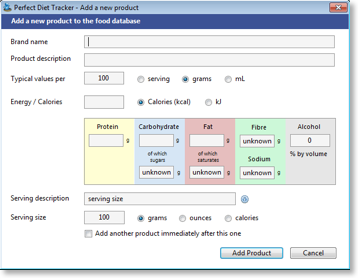 Adding a new product to the database is easy!